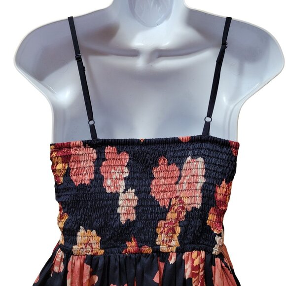 Band of Gypsies Women's Size XS Boho Floral Mini Sundress Corset Bodice Pockets - Picture 5 of 10